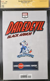 Daredevil: Black Armor #1 Marvel Comics Galxycon Exclusive Christopher Variant CGC Signature Series 9.8 Signed & Sketch by Charlie Cox, Signed Vincent D'Onofrio, D.G. Chichester, John Tyler Christopher