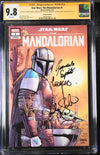 Star Wars: The Mandalorian #1 Galaxycon Exclusive CGC Marvel Comics Signature Series 9.8 x4 Signed Barnes, Jeanty, Esposito, Swallow