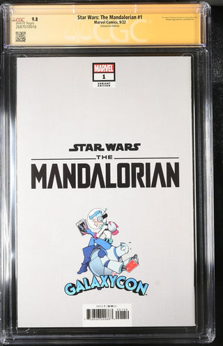 Star Wars: The Mandalorian #1 Galaxycon Exclusive CGC Marvel Comics Signature Series 9.8 x4 Signed Barnes, Jeanty, Esposito, Swallow