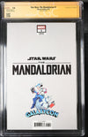 Star Wars: The Mandalorian #1 Galaxycon Exclusive CGC Marvel Comics Signature Series 9.8 x4 Signed Barnes, Jeanty, Esposito, Swallow