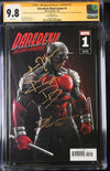 Daredevil: Black Armor #1 Marvel Comics Grassetti Variant CGC Signature Series 9.8 Signed & Sketch by Charlie Cox, Signed DG Chichester, Vincent D'Onofrio