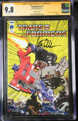 Transformers #1 Galaxycon Exclusive Edition B IDW Publishing CGC Signature Series 9.8 Signed Peter Cullen GalaxyCon