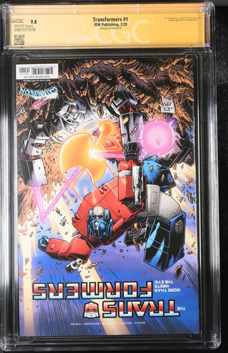 Transformers #1 Galaxycon Exclusive Edition B IDW Publishing CGC Signature Series 9.8 Signed Peter Cullen GalaxyCon