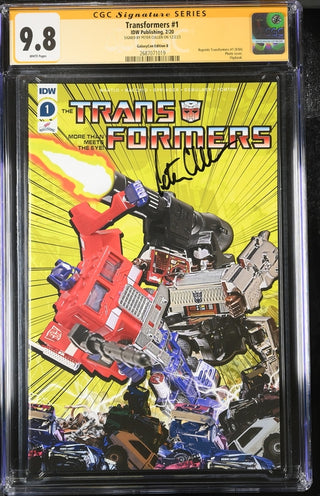 Transformers #1 Galaxycon Exclusive Edition B IDW Publishing CGC Signature Series 9.8 Signed Peter Cullen GalaxyCon