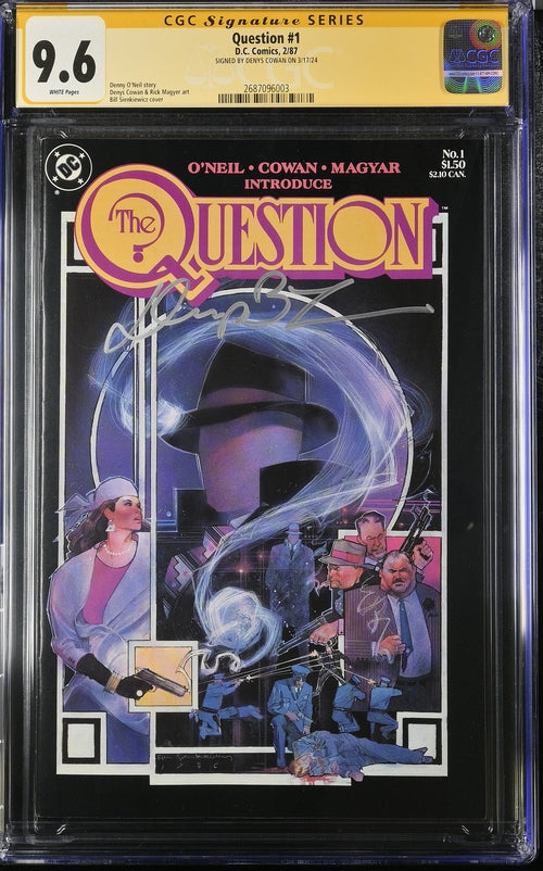 Question #1 DC Comics CGC Signature Series 9.6 Signed Denys Cowan