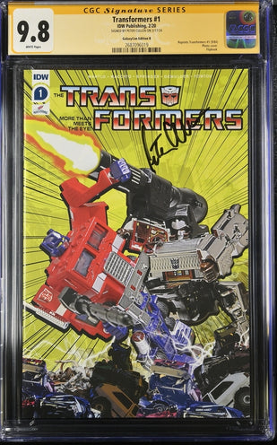 Transformers #1 Galaxycon Exclusive Edition B IDW Publishing CGC Signature Series 9.8 Signed Peter Cullen