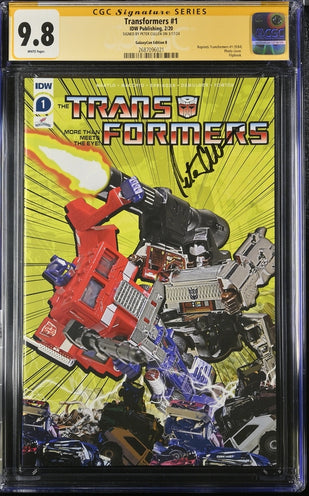 Transformers #1 Galaxycon Exclusive Edition B IDW Publishing CGC Signature Series 9.8 Signed Peter Cullen