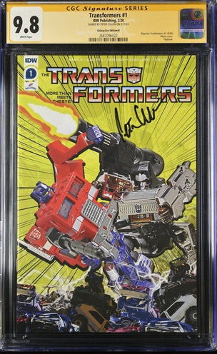 Transformers #1 Galaxycon Exclusive Edition B IDW Publishing CGC Signature Series 9.8 Signed Peter Cullen