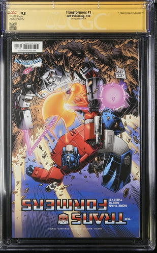 Transformers #1 Galaxycon Exclusive Edition B IDW Publishing CGC Signature Series 9.8 Signed Peter Cullen