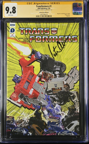 Transformers #1 Galaxycon Exclusive Edition B IDW Publishing CGC Signature Series 9.8 Signed Peter Cullen