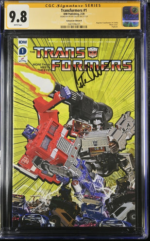 Transformers #1 Galaxycon Exclusive Edition B IDW Publishing CGC Signature Series 9.8 Signed Peter Cullen