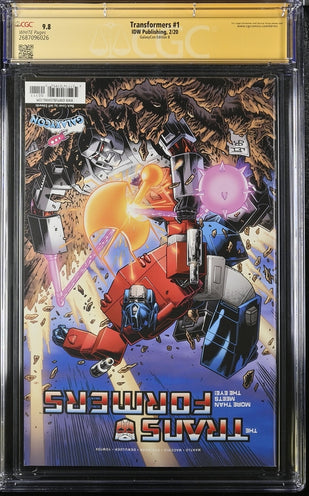 Transformers #1 Galaxycon Exclusive Edition B IDW Publishing CGC Signature Series 9.8 Signed Peter Cullen