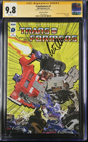 Transformers #1 Galaxycon Exclusive Edition B IDW Publishing CGC Signature Series 9.8 Signed Peter Cullen