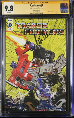 Transformers #1 Galaxycon Exclusive Edition B IDW Publishing CGC Signature Series 9.8 Signed Peter Cullen