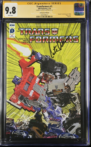 Transformers #1 Galaxycon Exclusive Edition B IDW Publishing CGC Signature Series 9.8 Signed Peter Cullen