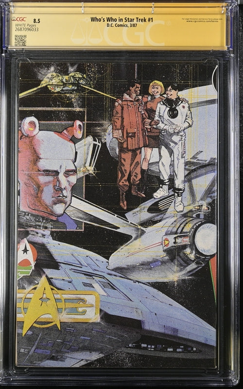 Who's Who in Star Trek #1 DC Comics CGC Signature Series 8.5 Signed William Shatner