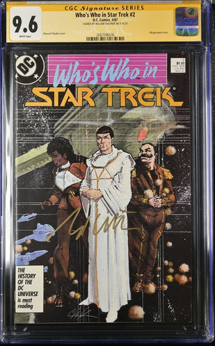 Who's Who in Star Trek #2 DC Comics CGC Siognature Series 9.6 Signed William Shatner GalaxyCon