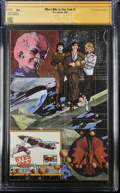 Who's Who in Star Trek #2 DC Comics CGC Siognature Series 9.6 Signed William Shatner GalaxyCon