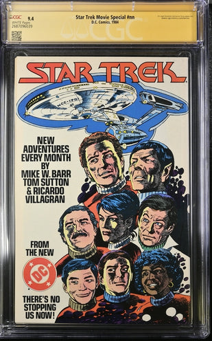 Star Trek: The Movie Special #nn DC Comics CGC Signature Series 9.4 Signed William Shatner