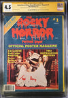 Rocky Horror Picture Show Official Magazine CGC Signature Series 4.5 Signed Bostwick, Sarandon, Curry