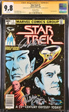 Star Trek #1 Marvel Comics Newsstand Edition CGC Signature Series 9.8 Cast x2 Signed Koenig, Shatner