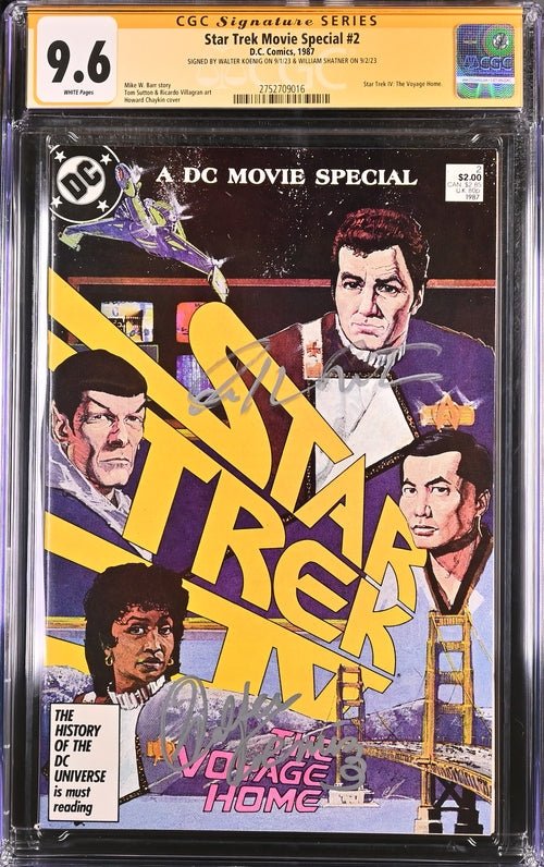 Star Trek Movie Special #2 DC Comics CGC Signature Series 9.6 Cast x2
