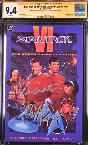 Star Trek VI: The Undiscovered Country #nn DC Comics CGC Signature Series 9.4 Cast x2 Signed Koenig, Shatner