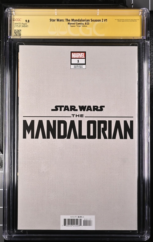 Star Wars: The Mandalorian Season 2 #1 Marvel Comics CGC Signature Series 9.8 Signed Barnes & Jeanty