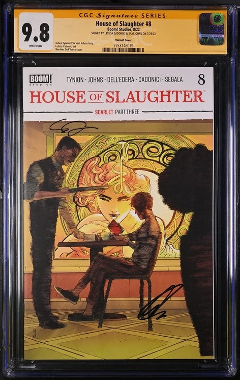 House of Slaughter #8 Variant Edition Boom! Studios CGC Signature Series 9.8 Signed Cadonici, Johns