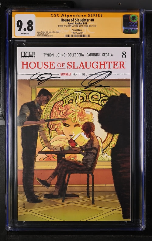 House of Slaughter #8 Variant Edition Boom! Studios CGC Signature Series 9.8 Signed Cadonici, Johns GalaxyCon