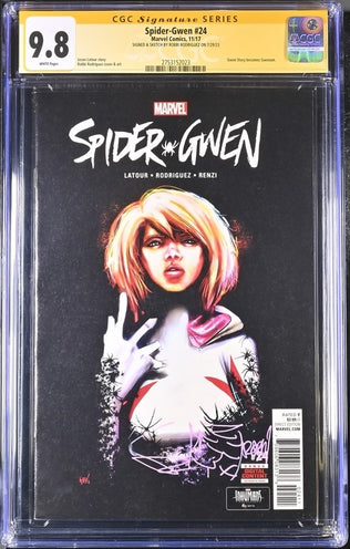 Spider-Gwen #24 Marvel Comics CGC Signature Series 9.8 Signed & Sketch Robbi Rodriguez GalaxyCon