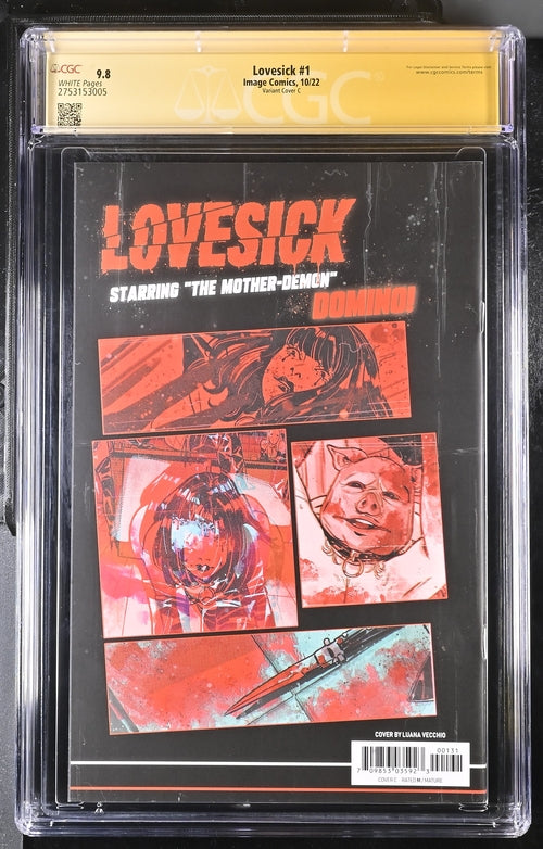 Lovesick #1 Variant Cover C Image Comics CGC Signature Series 9.8 Signed Luana Vecchio GalaxyCon