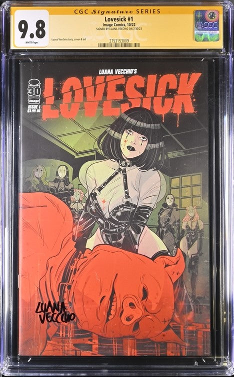 Lovesick #1 Image Comics CGC Signature Series 9.8 Signed Luana Vecchio GalaxyCon