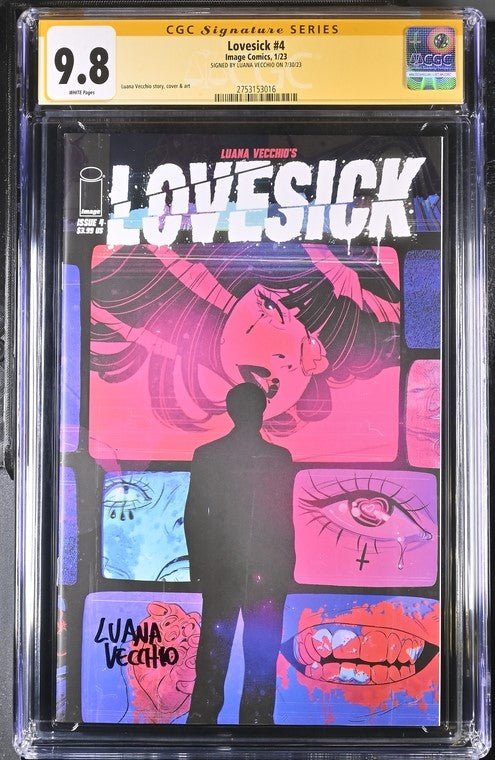Lovesick #4 Image Comics CGC Signature Series 9.8 Signed Luana Vecchio
