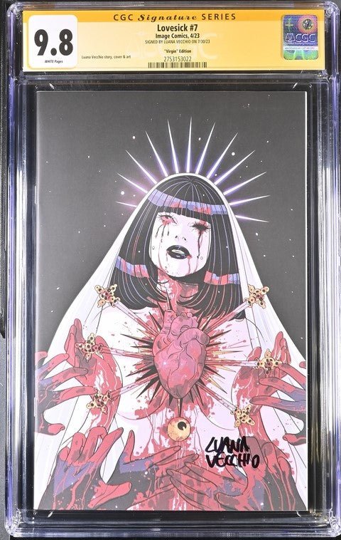 Lovesick #7 Virgin Edition Image Comics CGC Signature Series 9.8 Signe