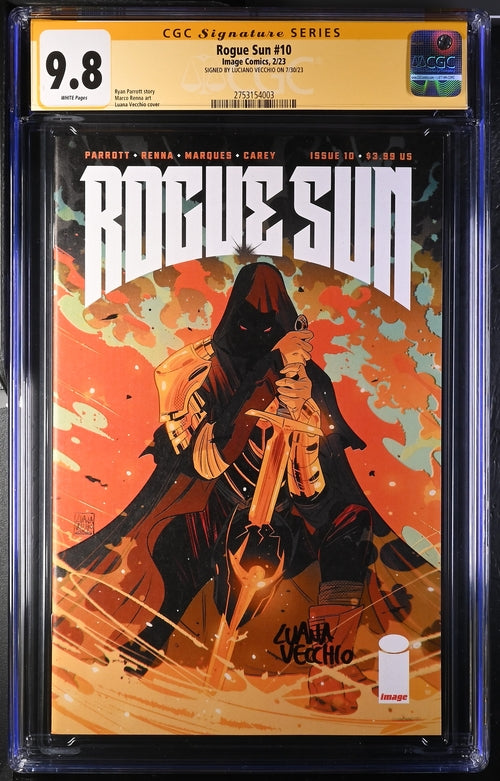 Rogue Sun #10  Image Comics CGC Signature Series 9.8 Signed Luana Vecchio