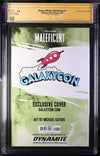 Disney Villains Maleficent #1 GalaxyCon Exclusive Gaydos Virgin Variant CGC Signature Series 9.8 Signed Michael Gaydos GalaxyCon