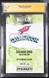 Disney Villains Maleficent #1 GalaxyCon Exclusive Gaydos Variant CGC Signature Series 9.8 Signed by Michael Gaydos GalaxyCon