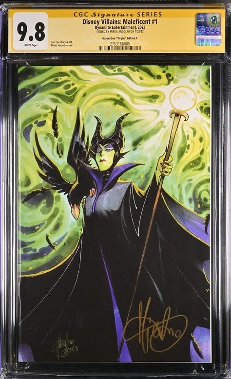 Disney Villains Maleficent #1 GalaxyCon Exclusive Andolfo Virgin Varia