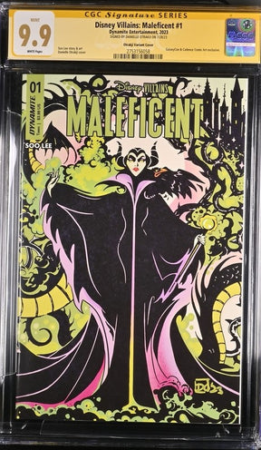 Disney Villains Maleficent #1 GalaxyCon Edition CGC SS 9.9 Mint Signed Danielle Otrakji