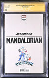 Star Wars: The Mandalorian Season 2 #1 Marvel Comics Galaxycon "Virgin" Exclusive CGC Signature Series 9.9 Mint Signed Barnes, Geanty