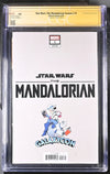 Star Wars The Mandalorian Season 2 #1 Marvel Comics CGC Signature Series 9.8 Signed Barnes, Jeanty GalaxyCon