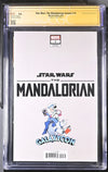 Star Wars The Mandalorian Season 2 #1 Marvel Comics CGC Signature Series 9.8 Signed Barnes, Jeanty GalaxyCon