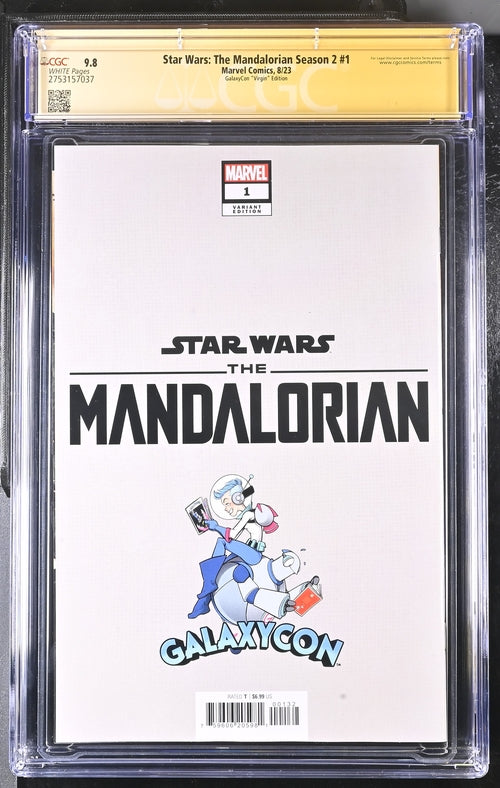 Star Wars The Mandalorian Season 2 #1 Marvel Comics CGC Signature Series 9.8 Signed Barnes, Jeanty