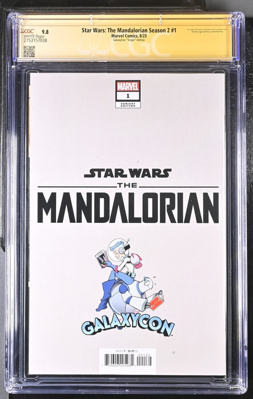 Star Wars The Mandalorian Season 2 #1 Marvel Comics CGC Signature Series 9.8 Signed Barnes, Jeanty