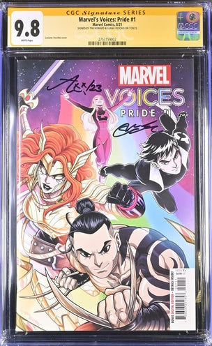 Marvel's Voices: Pride #1 Marvel Comics CGC Signature Series 9.8 Signed Tini Howard, Luana Vecchio