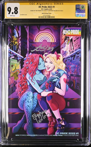 DC Pride 2022 #1 Bartel Variant CGC Signature Series 9.8 Signed Howard, Williams GalaxyCon