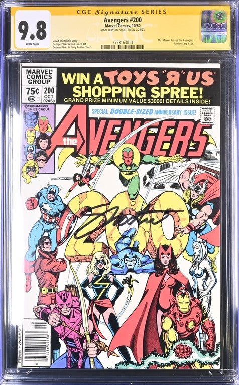 Avengers #200 Marvel Comics CGC Signature Series 9.8 Signed Jim Shooter