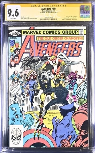 Avengers #211 Marvel Comics CGC Signature Series 9.6 Signed Jim Shooter