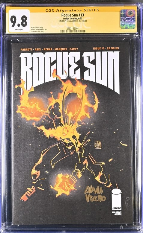 Rogue Sun #13 Image Comics CGC Signature Series 9.8 Signed Luana Vecchio